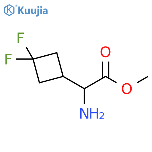 methyl 2-amino-2-(3,3-difluorocyclobutyl)acetate structure