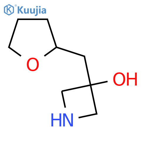 3-(oxolan-2-yl)methylazetidin-3-ol structure