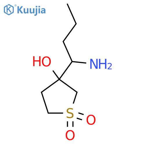 3-(1-Aminobutyl)-3-hydroxy-1lambda6-thiolane-1,1-dione structure
