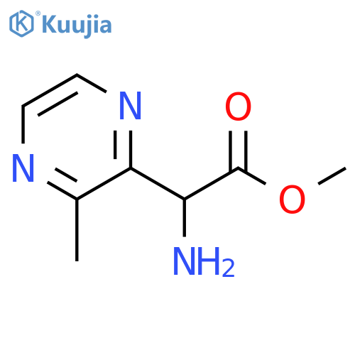 methyl 2-amino-2-(3-methylpyrazin-2-yl)acetate structure