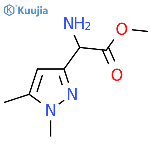 methyl 2-amino-2-(1,5-dimethyl-1H-pyrazol-3-yl)acetate structure