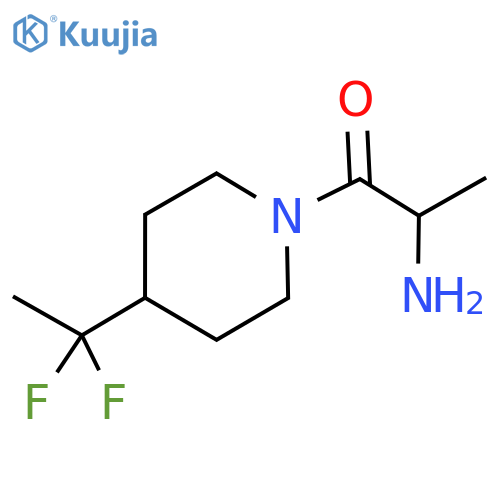 2-amino-1-(4-(1,1-difluoroethyl)piperidin-1-yl)propan-1-one structure