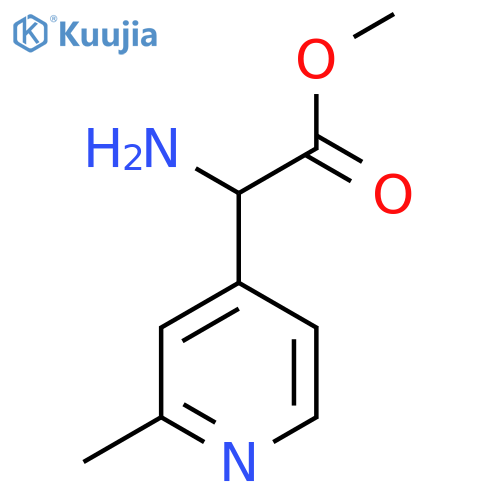 methyl 2-amino-2-(2-methylpyridin-4-yl)acetate structure
