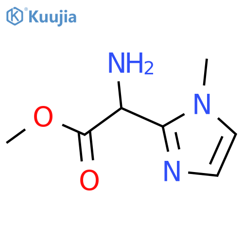 methyl 2-amino-2-(1-methyl-1H-imidazol-2-yl)acetate structure
