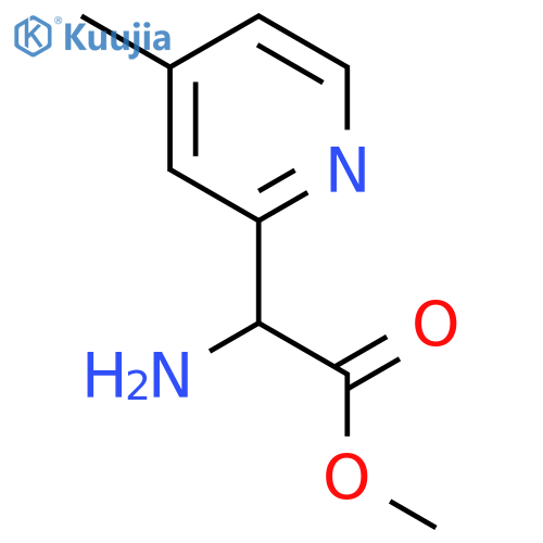 methyl 2-amino-2-(4-methylpyridin-2-yl)acetate structure