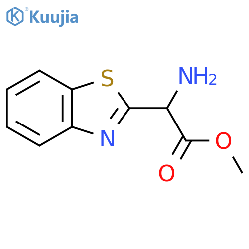 methyl 2-amino-2-(1,3-benzothiazol-2-yl)acetate structure