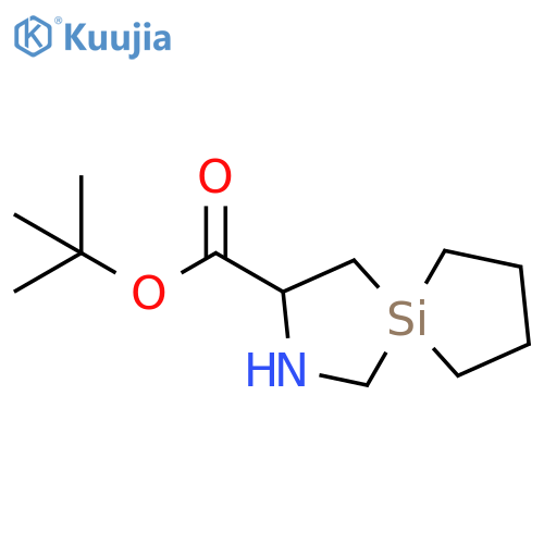 tert-Butyl 2-aza-5-silaspiro[4.4]nonane-3-carboxylate structure