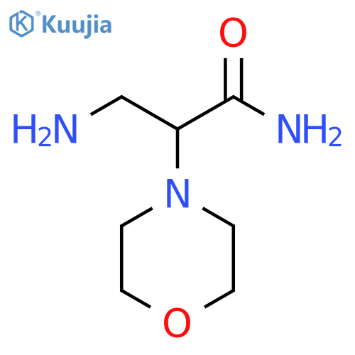 3-amino-2-(morpholin-4-yl)propanamide structure