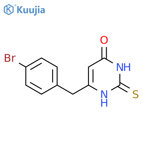 6-(4-Bromobenzyl)-2-thioxo-2,3-dihydropyrimidin-4(1H)-one structure