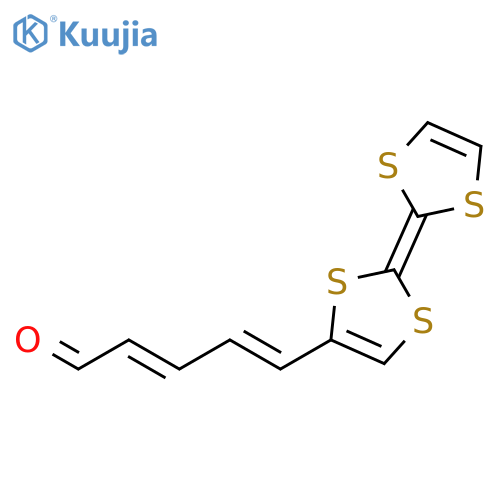 2,4-Pentadienal, 5-[2-(1,3-dithiol-2-ylidene)-1,3-dithiol-4-yl]- structure