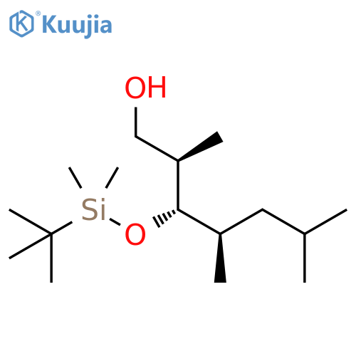 1-Heptanol, 3-[[(1,1-dimethylethyl)dimethylsilyl]oxy]-2,4,6-trimethyl-, (2R,3S,4R)- structure