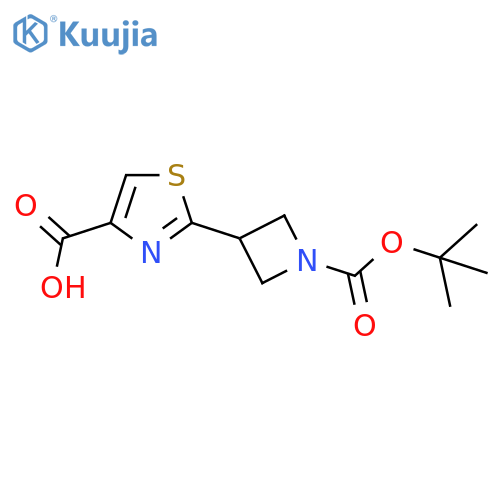 2-{1-[(tert-butoxy)carbonyl]azetidin-3-yl}-1,3-thiazole-4-carboxylic acid structure