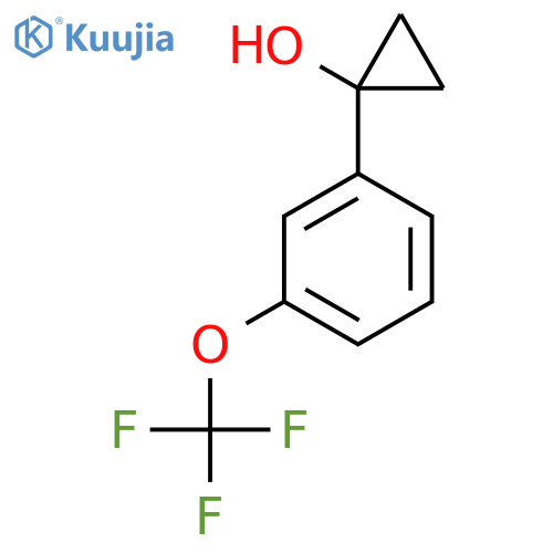 1-3-(trifluoromethoxy)phenylcyclopropan-1-ol structure