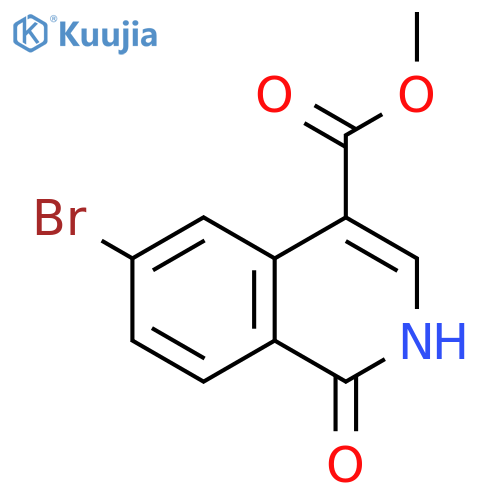 methyl 6-bromo-1-hydroxyisoquinoline-4-carboxylate structure