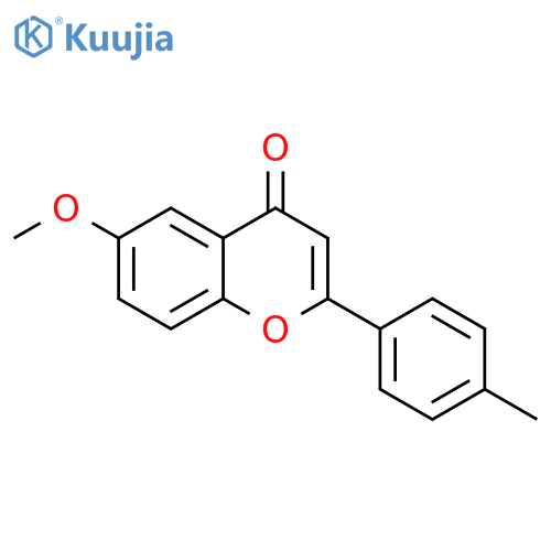 6-methoxy-2-(4-methylphenyl)-4H-chromen-4-one structure