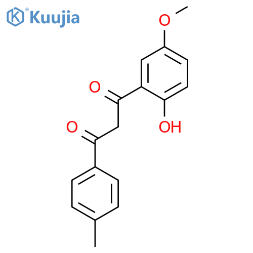 1,3-Propanedione, 1-(2-hydroxy-5-methoxyphenyl)-3-(4-methylphenyl)- structure