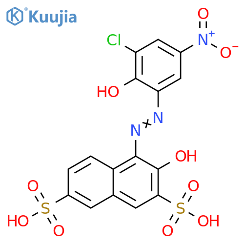 2,7-Naphthalenedisulfonic acid, 4-[2-(3-chloro-2-hydroxy-5-nitrophenyl)diazenyl]-3-hydroxy- structure