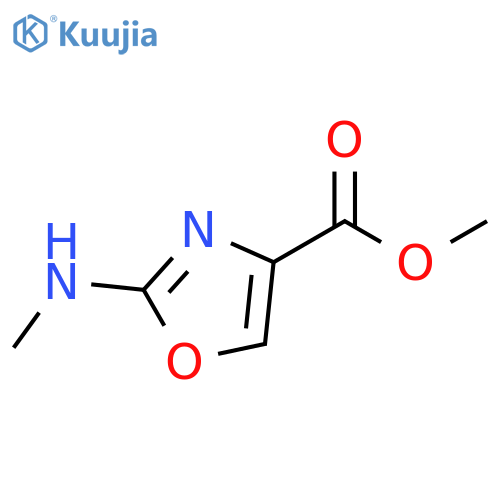 4-Oxazolecarboxylic acid, 2-(methylamino)-, methyl ester structure