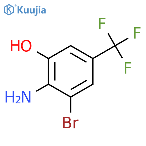 2-aMino-3-broMo-5-(trifluoroMethyl)phenol structure