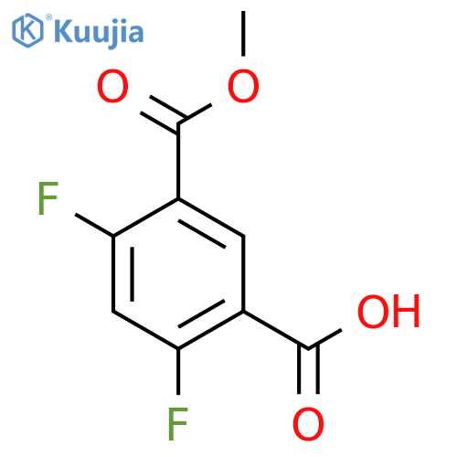 2,4-Difluoro-5-(methoxycarbonyl)benzoic acid structure