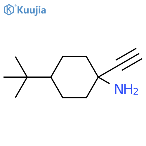 4-tert-Butyl-1-ethynylcyclohexan-1-amine structure