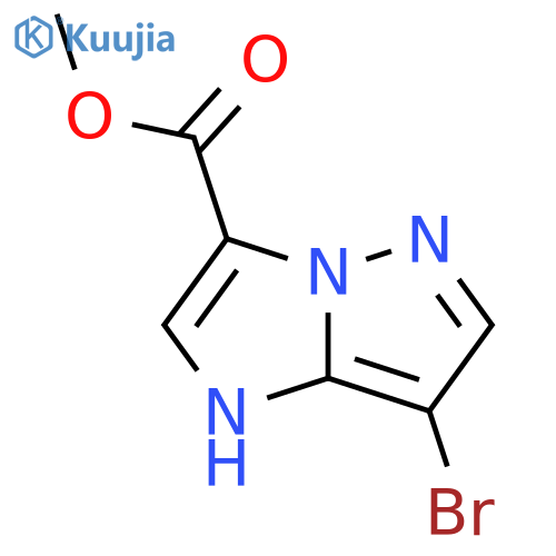 Methyl 7-bromo-1H-imidazo[1,2-b]pyrazole-3-carboxylate structure