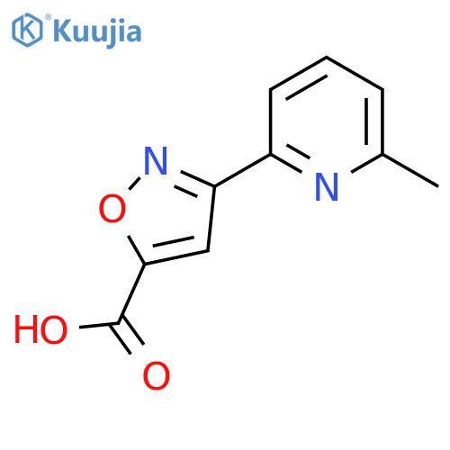 3-(6-methylpyridin-2-yl)-1,2-oxazole-5-carboxylic acid structure