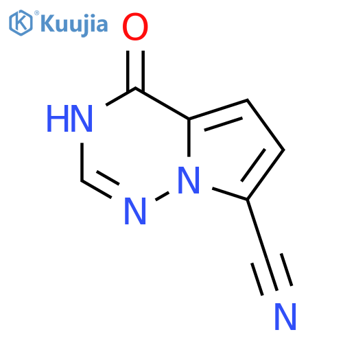 4-Hydroxypyrrolo[2,1-f][1,2,4]triazine-7-carbonitrile structure