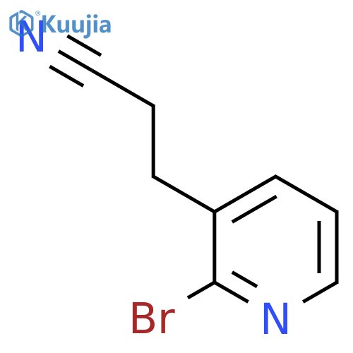 3-(2-Bromopyridin-3-yl)propanenitrile structure