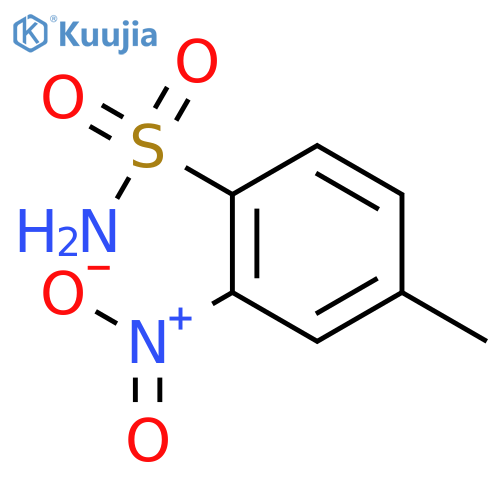 4-methyl-2-nitrobenzene-1-sulfonamide structure