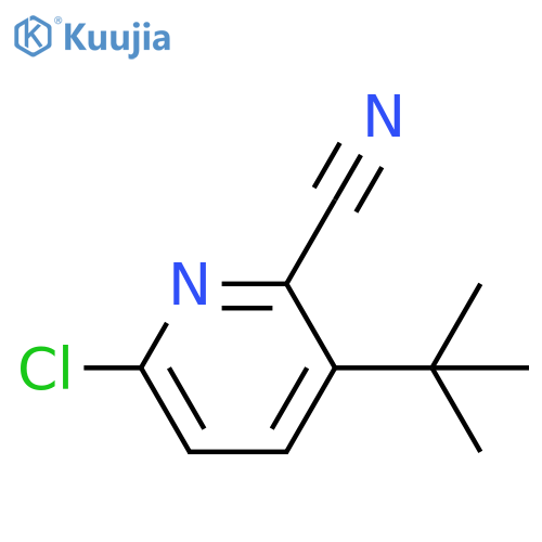 3-tert-butyl-6-chloropyridine-2-carbonitrile structure