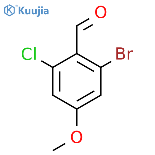 2-Bromo-6-chloro-4-methoxybenZaldehyde structure