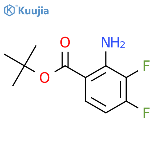 tert-butyl 2-amino-3,4-difluorobenzoate structure