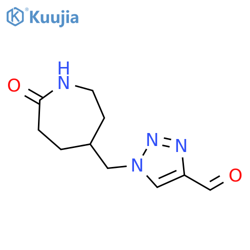 1-(7-oxoazepan-4-yl)methyl-1H-1,2,3-triazole-4-carbaldehyde structure