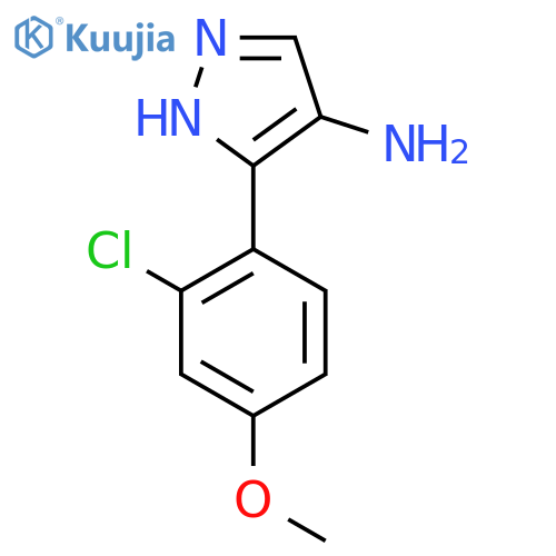 5-(2-Chloro-4-methoxyphenyl)-1h-pyrazol-4-amine structure