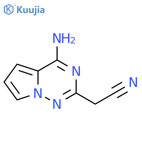 2-{4-aminopyrrolo[2,1-f][1,2,4]triazin-2-yl}acetonitrile structure