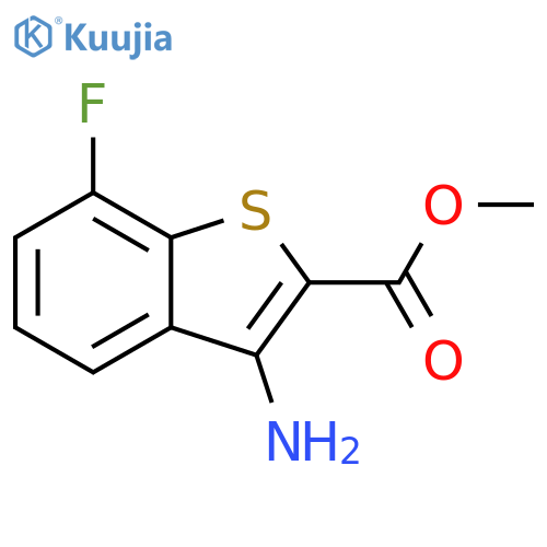 Methyl 3-amino-7-fluorobenzo[b]thiophene-2-carboxylate structure
