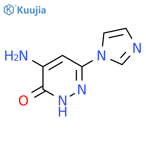 4-Amino-6-(1H-imidazol-1-yl)pyridazin-3-ol structure