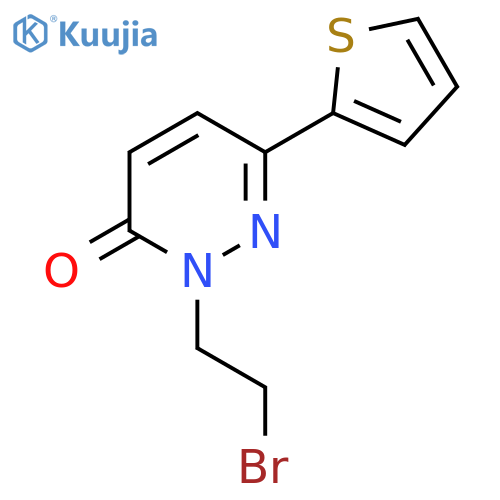 2-(2-Bromoethyl)-6-(thiophen-2-yl)-2,3-dihydropyridazin-3-one structure