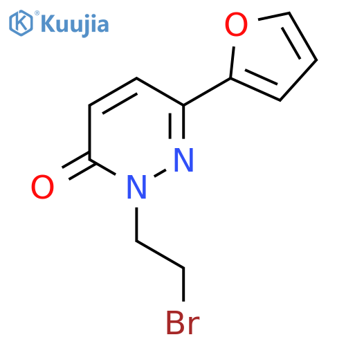 2-(2-Bromoethyl)-6-(furan-2-yl)-2,3-dihydropyridazin-3-one structure
