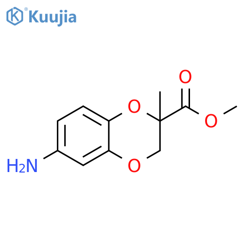 methyl 6-amino-2-methyl-2,3-dihydro-1,4-benzodioxine-2-carboxylate structure