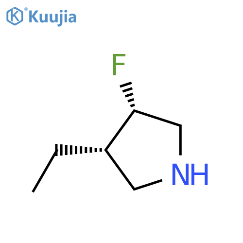 cis-3-ethyl-4-fluoropyrrolidine structure