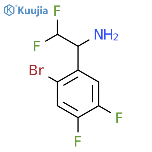 1-(2-bromo-4,5-difluorophenyl)-2,2-difluoroethan-1-amine structure