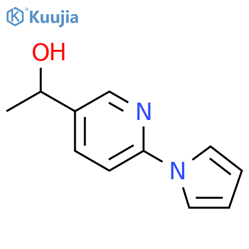 3-Pyridinemethanol, α-methyl-6-(1H-pyrrol-1-yl)- structure