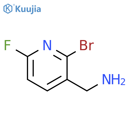 (2-bromo-6-fluoropyridin-3-yl)methanamine structure