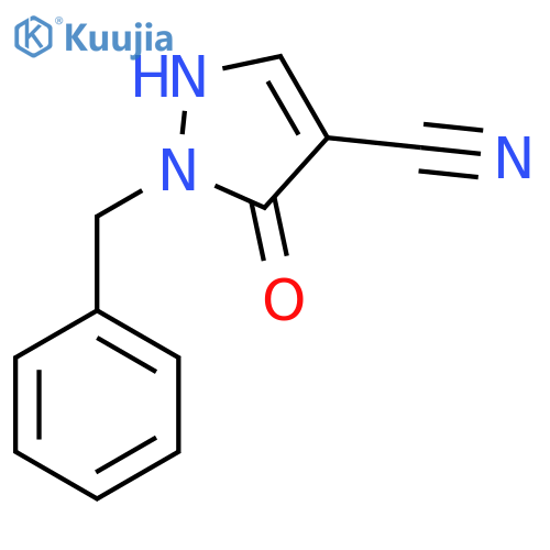 1-Benzyl-5-hydroxy-1H-pyrazole-4-carbonitrile structure