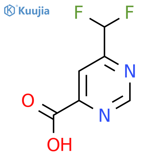 6-(Difluoromethyl)pyrimidine-4-carboxylic acid structure
