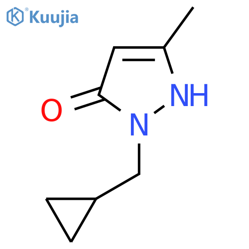 1-(cyclopropylmethyl)-3-methyl-1H-pyrazol-5-ol structure