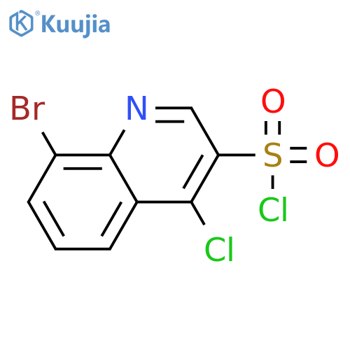 8-bromo-4-chloroquinoline-3-sulfonyl chloride structure