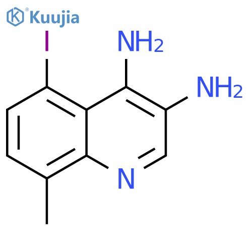 3,4-Quinolinediamine, 5-iodo-8-methyl- structure